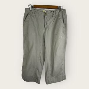 Mountain Hardwear Womens size 10 Cropped Capri Pants Khaki Hiking